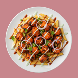 Chicken Tikka & Chips Stir Fry